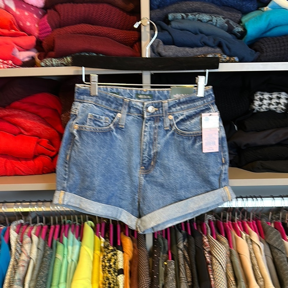 Wild Fable “HAPPY” blue jean shorts size 0 NWT